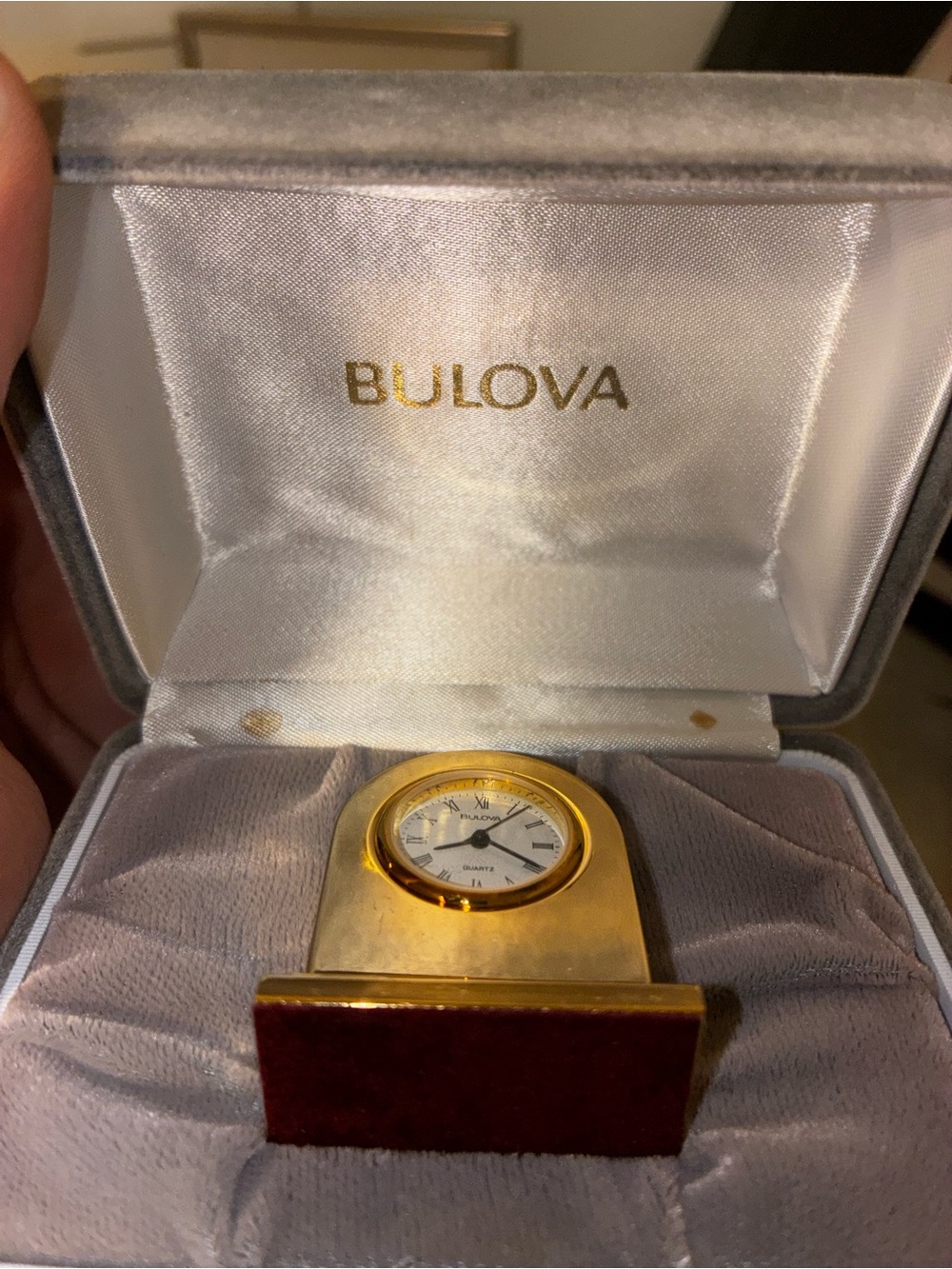 Bulova Mini clock set of 2